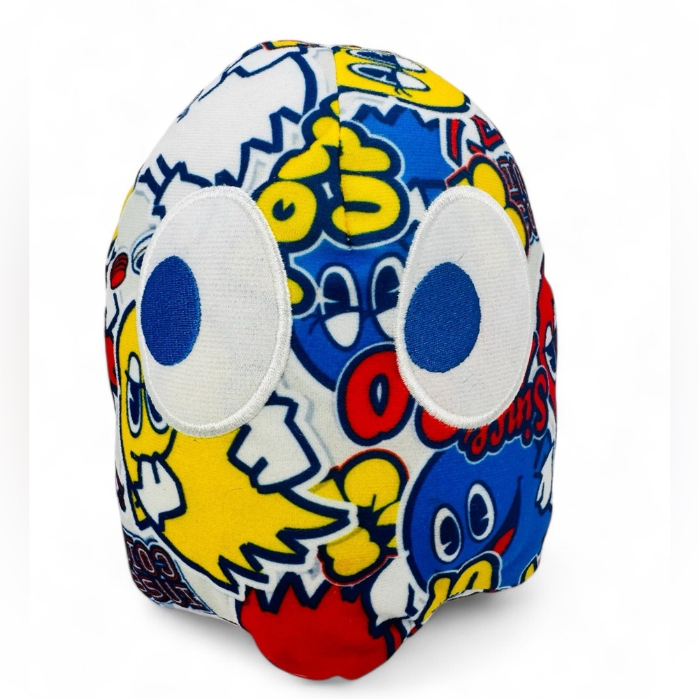 Pac Man Ghost Stuffed Plush All Over Print Patterns Character Toy Factory 7”